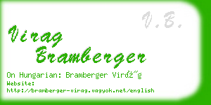 virag bramberger business card